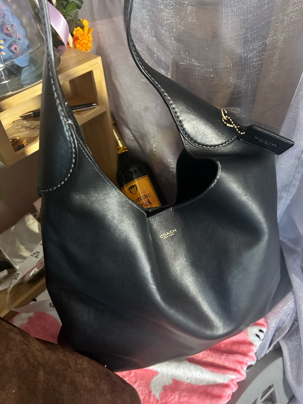 Coach Brooklyn Shoulder Bag 39 in Black - Picture 17 of 17
